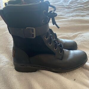UGG Black Lace-Up Boots